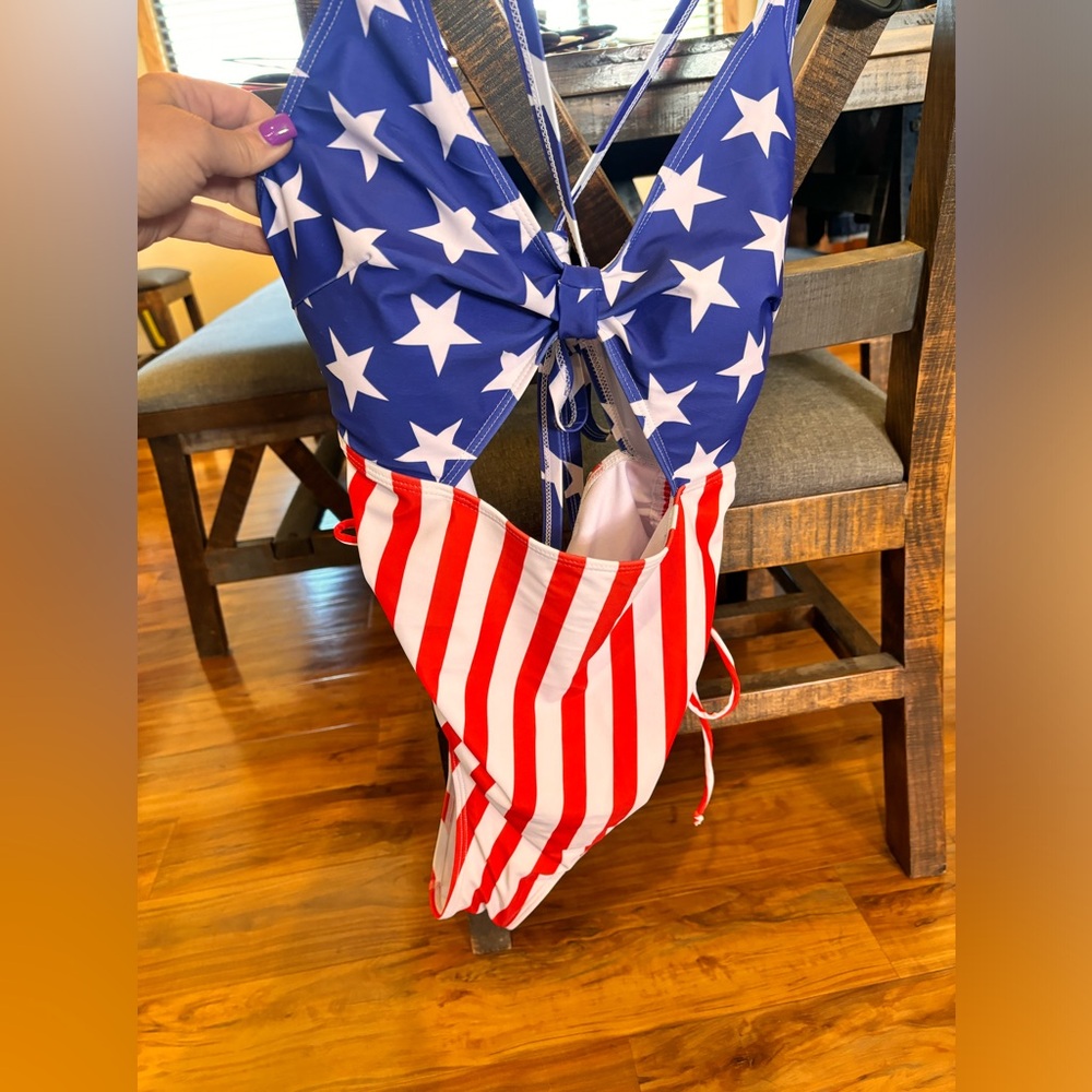 American Flag SHEIN Swimsuit